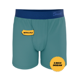 The Curacao | Teal Boxers - Shinesty - Flyclothing LLC