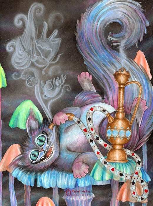 Black Market Art Company Curious Catnip Print - Black Market Art Company - Flyclothing LLC