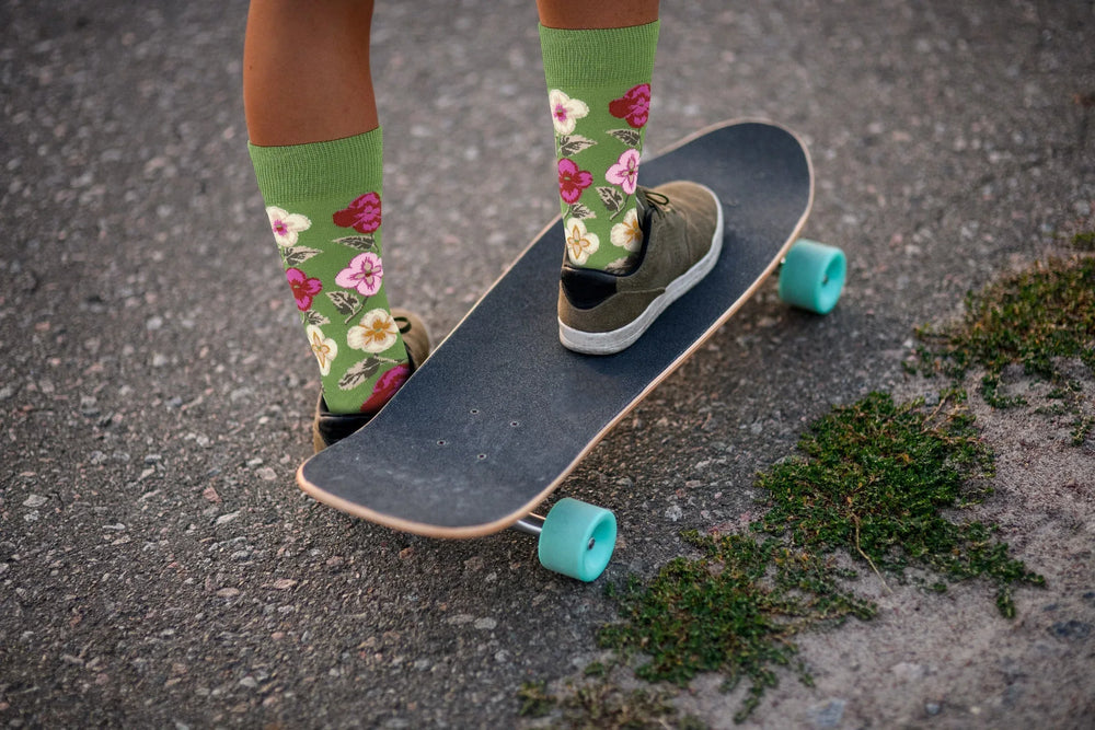 Flower Socks - Comfy Cotton for Women - Real Sic - Flyclothing LLC