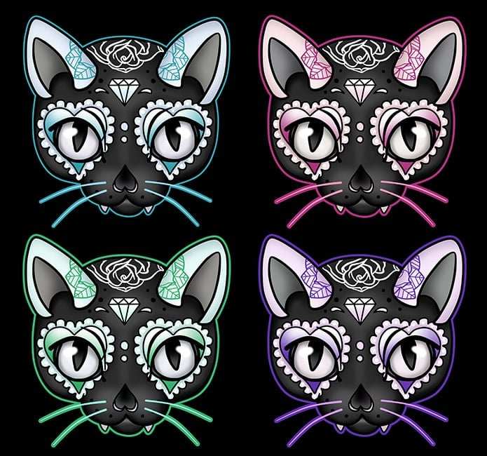 Black Market Art Company Cuter Kitty Print - Black Market Art Company - Flyclothing LLC