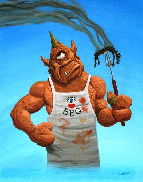 Black Market Art Company Cyclops BBQ Print - Black Market Art Company - Flyclothing LLC
