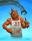 Black Market Art Company Cyclops BBQ Print - Black Market Art Company - Flyclothing LLC