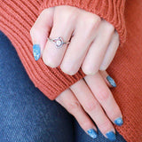 DA165 - High polished (no plating) Stainless Steel Ring with AAA Grade CZ in Clear - Alamode - Flyclothing LLC