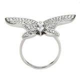 DA365 - High polished (no plating) Stainless Steel Ring with AAA Grade CZ in Clear - Alamode - Flyclothing LLC