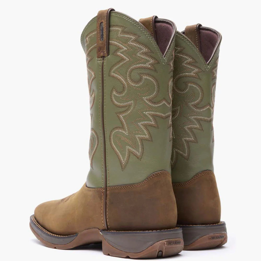Rebel by Durango® Coffee & Cactus Pull On Western Boot - Durango - Flyclothing LLC