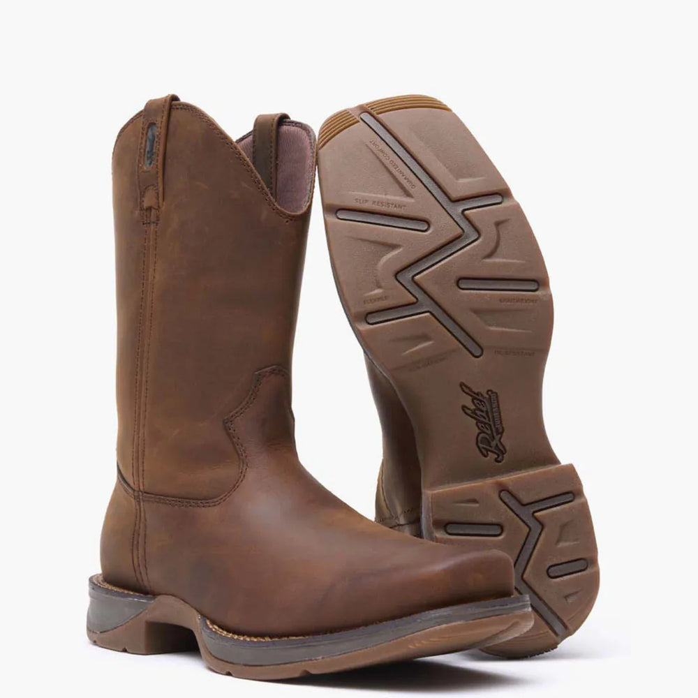 Rebel by Durango® Brown Pull On Western Boot - Durango - Flyclothing LLC