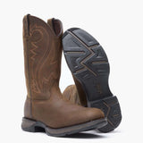 Rebel by Durango® Chocolate Pull On Western Boot - Durango - Flyclothing LLC