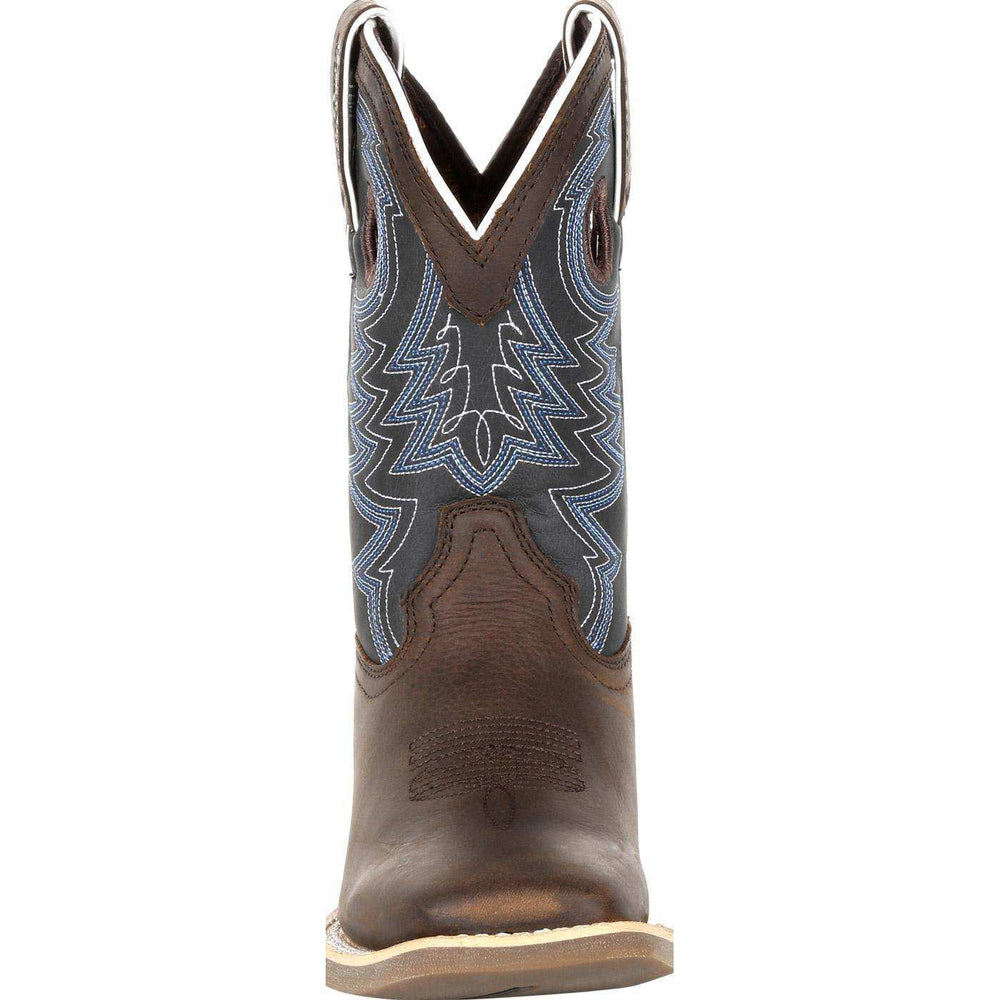 Durango Lil' Rebel Pro™ Big Kid's Blue Western Boot - Durango - Flyclothing LLC