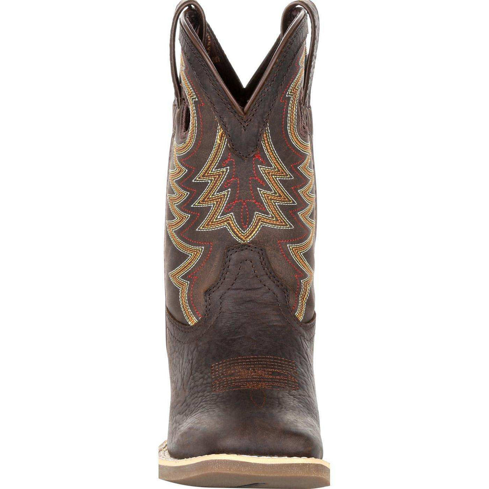 Durango Lil' Rebel Pro™ Big Kid's Brown Western Boot - Durango - Flyclothing LLC