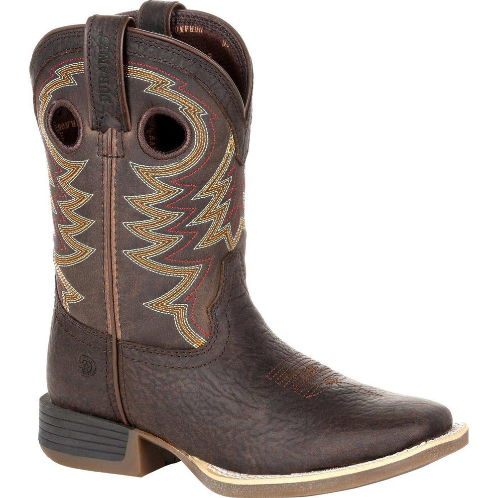 Durango Lil' Rebel Pro™ Big Kid's Brown Western Boot - Durango - Flyclothing LLC