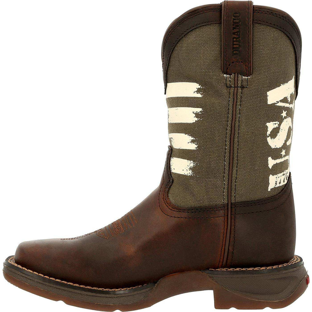 Lil' Rebel™ by Durango Big Kids' Army Western Boot - Durango - Flyclothing LLC
