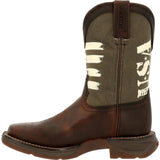 Lil' Rebel™ by Durango Big Kids' Army Western Boot - Durango - Flyclothing LLC