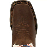 Lil' Rebel™ by Durango Little Kids Distressed Flag Western Boot - Durango - Flyclothing LLC