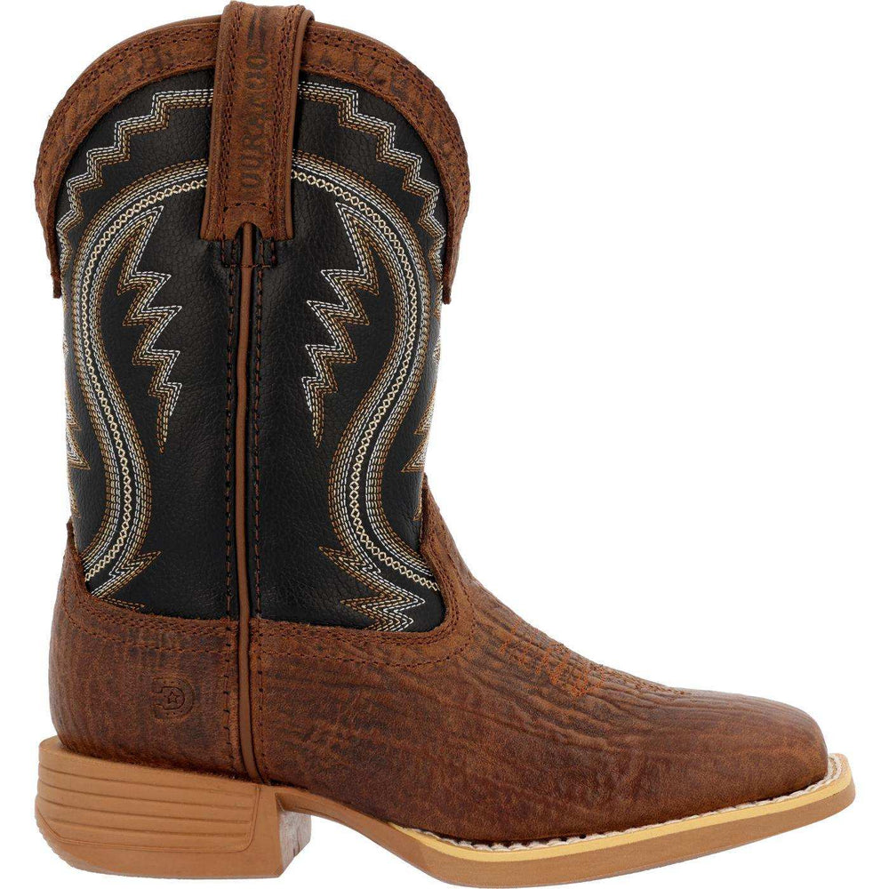 Durango Lil' Rebel Pro™ Little Kid's Acorn/Black Onyx Western Boots - Durango - Flyclothing LLC