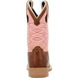 Durango Lil' Rebel Pro™ Little Kids’ Dark Chestnut Bubble Gum Western Boot - Durango - Flyclothing LLC
