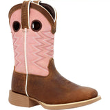 Lil’ Rebel™ by Durango Big Kids’ Dark Chestnut Bubblegum Western Boot - Durango - Flyclothing LLC