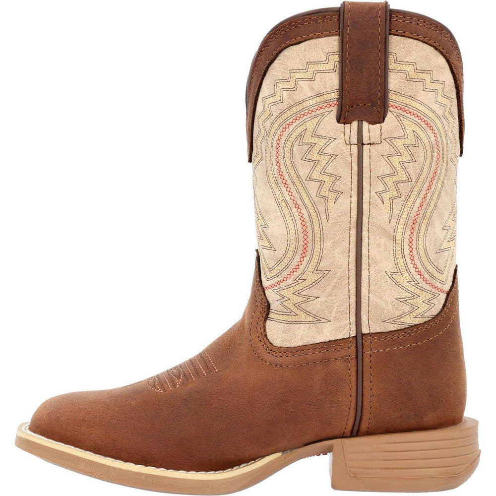 Durango Lil' Rebel Pro™ Big Kids' Coffee and Bone Western Boot - Durango - Flyclothing LLC