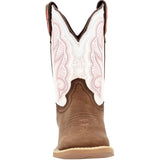 Durango Lil' Rebel Pro™ Big Kid's Trail Brown and White Western Boot - Durango - Flyclothing LLC