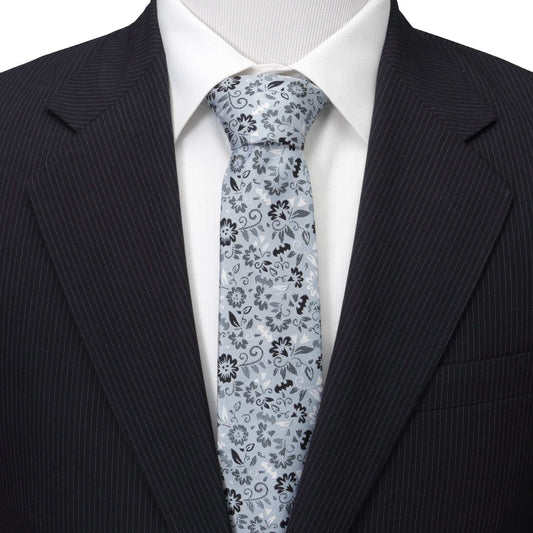 DC Batman Patterned Floral Blue Men's Tie - Cufflinks.com - Flyclothing LLC