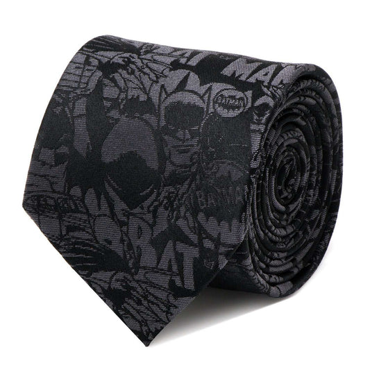 DC Batman Comic Black Tie - Cufflinks.com - Flyclothing LLC