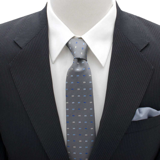 DC Batman Icon Gray Mens Tie