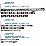 Plastic Clip Collar - Eyeballs Black/Multi Color - Buckle-Down - Flyclothing LLC