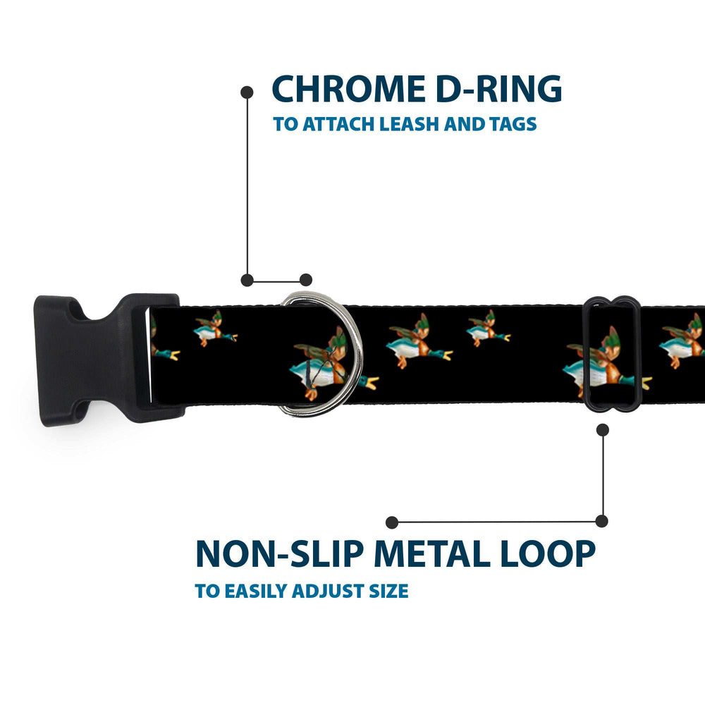 Plastic Clip Collar - Flying Mallards Black - Buckle-Down - Flyclothing LLC