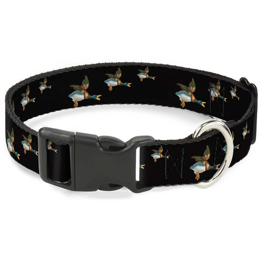 Plastic Clip Collar - Flying Mallards Black - Buckle-Down - Flyclothing LLC