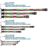 Plastic Clip Collar - Geometric10 Multi Color - Buckle-Down - Flyclothing LLC