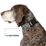 Plastic Clip Collar - Leopard White/Multi Color - Buckle-Down - Flyclothing LLC