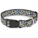 Plastic Clip Collar - Leopard White/Multi Color - Buckle-Down - Flyclothing LLC