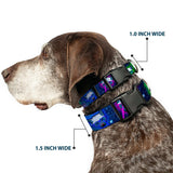 Plastic Clip Collar - Laser Eye Cats in Space - Buckle-Down - Flyclothing LLC