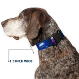 Plastic Clip Collar - Laser Eye Cats in Space - Buckle-Down - Flyclothing LLC