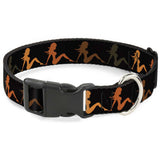 Plastic Clip Collar - Mud Flap Girl Repeat Black/Orange Fade - Buckle-Down - Flyclothing LLC
