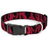 Plastic Clip Collar - Peace Dots Black/Fuchsia - Buckle-Down - Flyclothing LLC