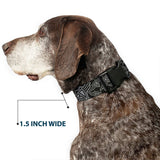 Plastic Clip Collar - BD Logo Scattered Black/Gray - Buckle-Down - Flyclothing LLC