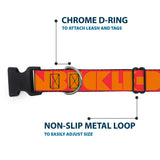 Plastic Clip Collar - BUCKLE-DOWN Shapes Red/Orange - Buckle-Down - Flyclothing LLC