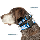 Plastic Clip Collar - BUCKLE-DOWN Shapes Turquoise/White - Buckle-Down - Flyclothing LLC