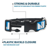 Plastic Clip Collar - BUCKLE-DOWN Shapes Turquoise/White - Buckle-Down - Flyclothing LLC