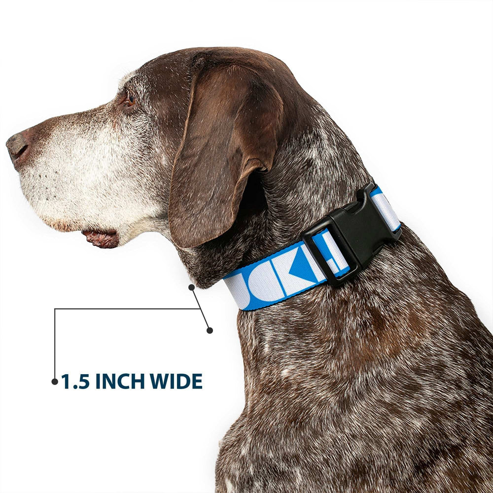 Plastic Clip Collar - BUCKLE-DOWN Shapes Turquoise/White - Buckle-Down - Flyclothing LLC