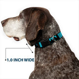 Plastic Clip Collar - BUCKLE-DOWN Shapes Dot Turquoise/White/Black - Buckle-Down - Flyclothing LLC