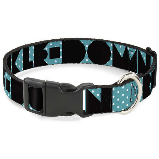 Plastic Clip Collar - BUCKLE-DOWN Shapes Dot Turquoise/White/Black - Buckle-Down - Flyclothing LLC