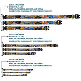 Plastic Clip Collar - Cali License Plates Stacked - Buckle-Down - Flyclothing LLC