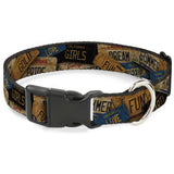Plastic Clip Collar - Cali License Plates Stacked Vintage - Buckle-Down - Flyclothing LLC