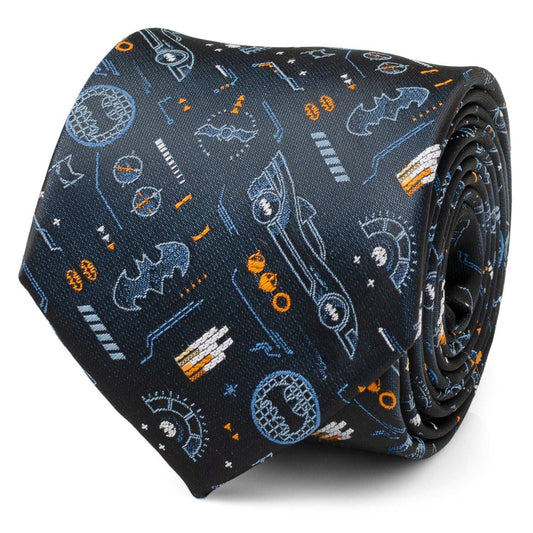 DC Batman Batmobile Black Men's Tie - Cufflinks.com - Flyclothing LLC