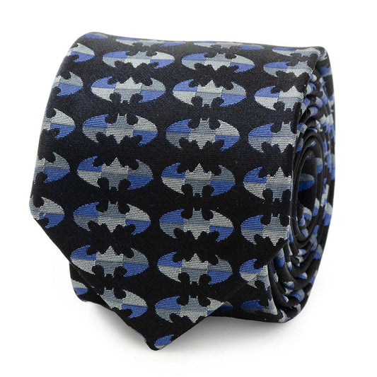 DC Batman Blue Blocked Black Men's Tie - Cufflinks.com - Flyclothing LLC