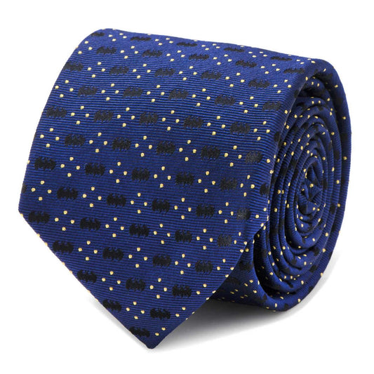 DC Batman Icon Diamond Dot Navy Mens Tie - Cufflinks.com - Flyclothing LLC