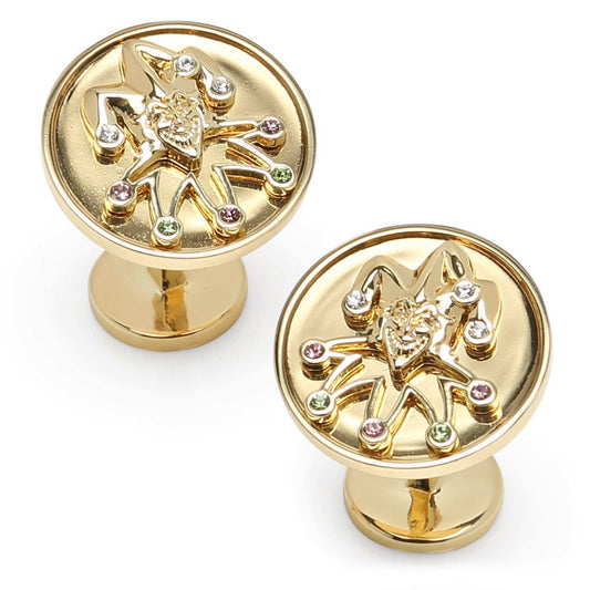 DC Joker Gold Cufflinks - Cufflinks.com - Flyclothing LLC