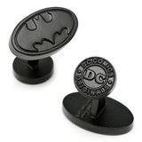 DC Batman Satin Black Cufflinks and Tie Bar Gift Set