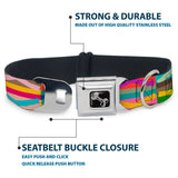 Dog Bone Seatbelt Buckle Collar - Geometric10 Multi Color - Buckle-Down - Flyclothing LLC